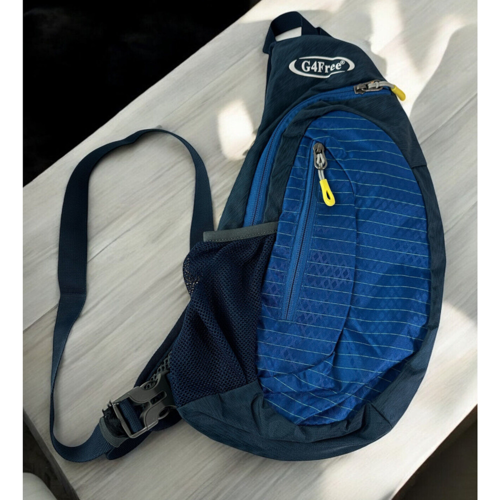 G4Free Sling Backpack Crossbody Schulter Ruckbag Shoulder Bag Blue Outdoor EUC - Picture 13 of 13